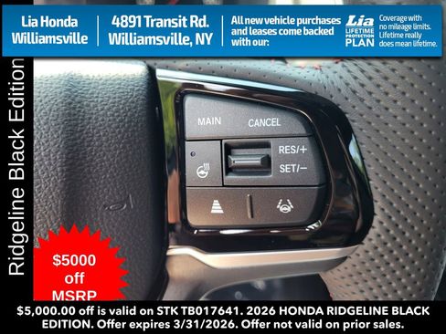 New 2026 Honda Ridgeline Black Edition image 20