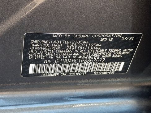Certified 2024 Subaru Impreza 2.0i AWD/4WD image 26