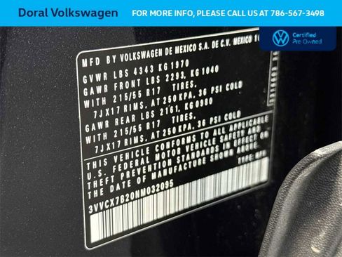 Certified 2022 Volkswagen Taos S image 29