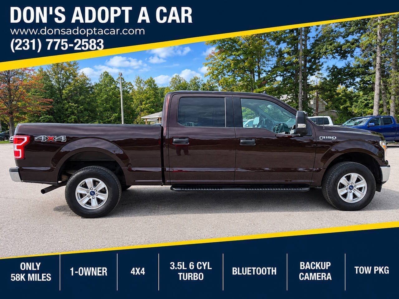 Used 2019 Ford F150 4x4 SuperCrew XLT w/ Equipment Group 301A Mid image 1