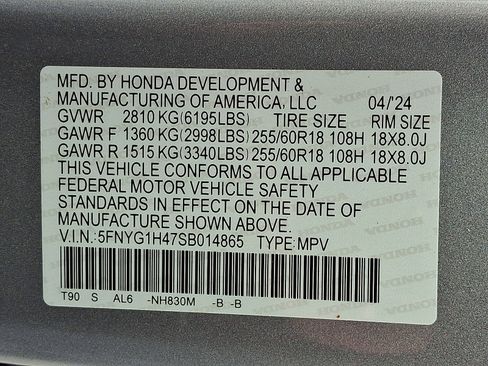 Certified 2025 Honda Pilot EX-L image 29