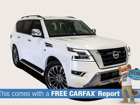 Used 2021 Nissan Armada Platinum w/ Captain's Chairs Package image 2
