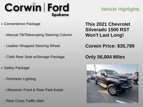 Used 2021 Chevrolet Silverado 1500 RST AWD/4WD image 12
