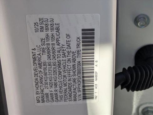 New 2026 Honda Ridgeline RTL image 16