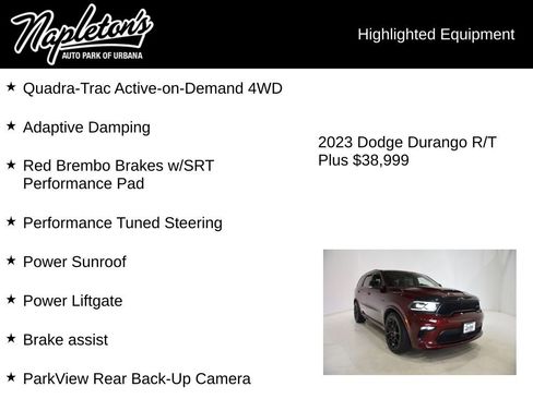 Used 2023 Dodge Durango R/T w/ Tow 'N Go Package AWD/4WD image 16