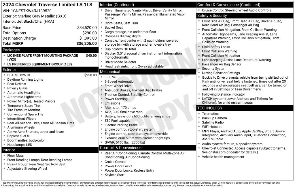 Used 2024 Chevrolet Traverse LS FWD image 23