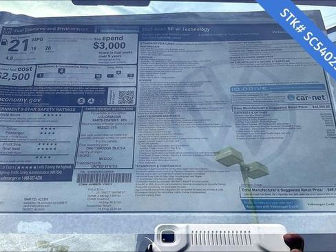 New 2025 Volkswagen Atlas SE image 5