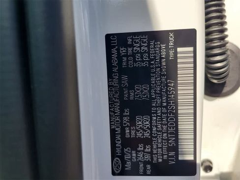 New 2025 Hyundai Santa Cruz Limited image 19