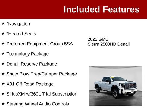 Used 2025 GMC Sierra 2500 Denali w/ Denali Reserve Package AWD/4WD image 3