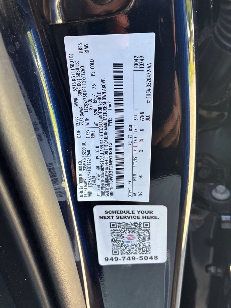 Used 2022 Ford F350 Lariat w/ Tremor Off-Road Package AWD/4WD image 14