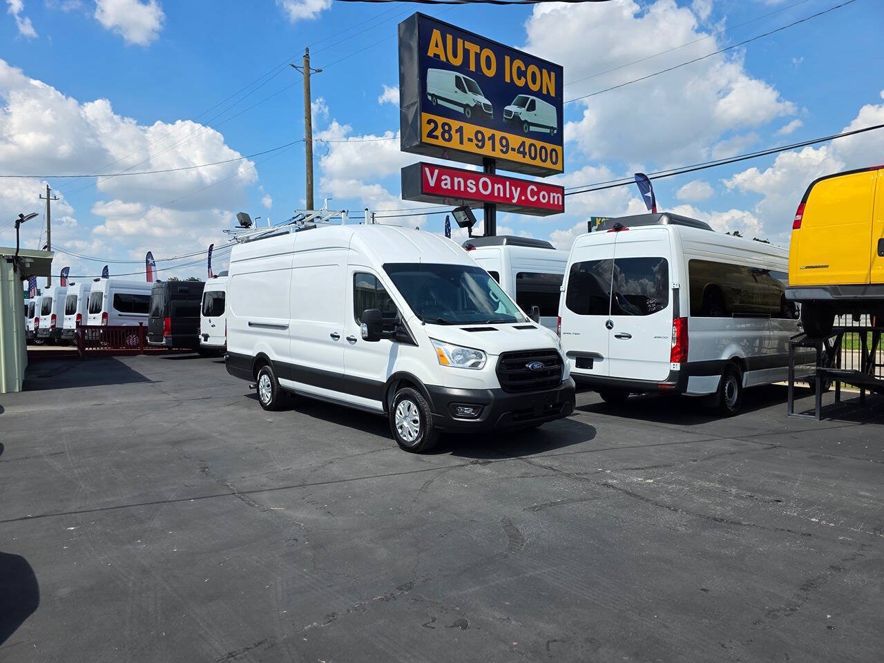 Used 2021 Ford Transit 350 148 High Roof Extended w/ Exterior Upgrade Package RWD image 28