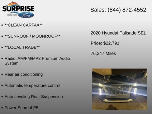 Used 2020 Hyundai Palisade SEL FWD image 21