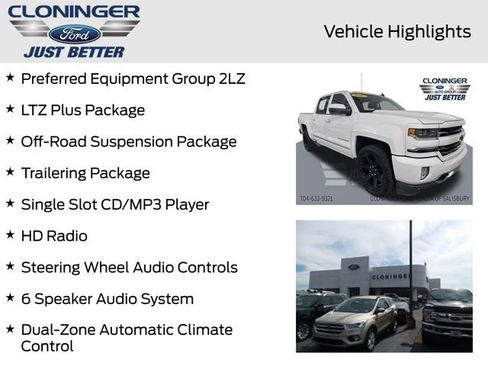 Used 2017 Chevrolet Silverado 1500 LTZ Z71 w/ LTZ Plus Package image 4