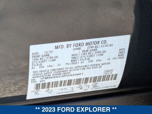 Certified 2023 Ford Explorer ST w/ Equipment Group 401A image 25