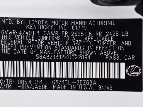 Used 2019 Lexus ES 350 w/ Premium Package image 42