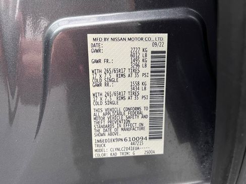 Used 2023 Nissan Frontier SV w/ SV Convenience Package image 28