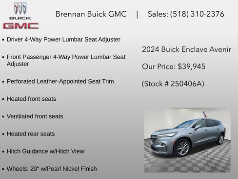 Certified 2024 Buick Enclave Avenir w/ Avenir Technology Package AWD/4WD image 30