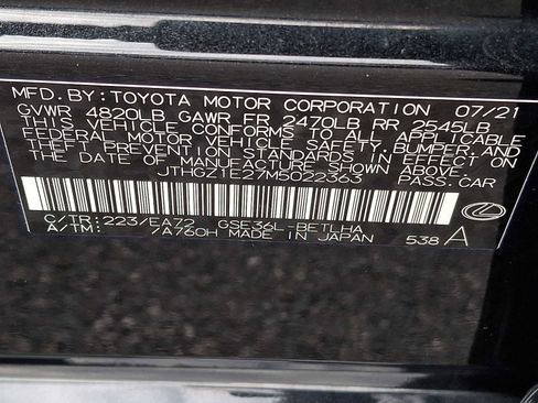 Used 2021 Lexus IS 350 F Sport image 23