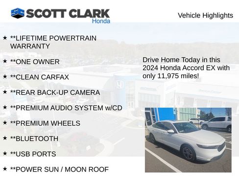 Used 2024 Honda Accord EX image 3