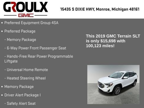 Used 2019 GMC Terrain SLT w/ Preferred Package FWD image 8