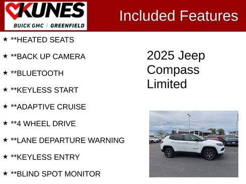 Used 2025 Jeep Compass Limited AWD/4WD image 2