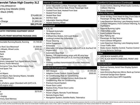Used 2023 Chevrolet Tahoe High Country RWD image 10