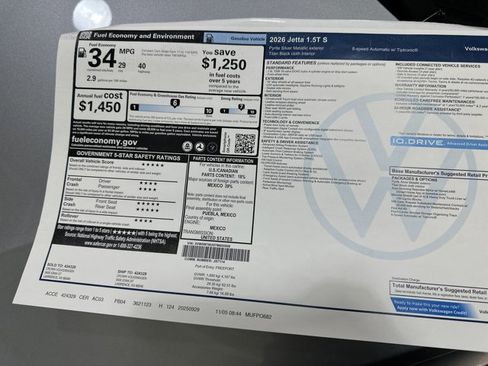 New 2026 Volkswagen Jetta S image 40