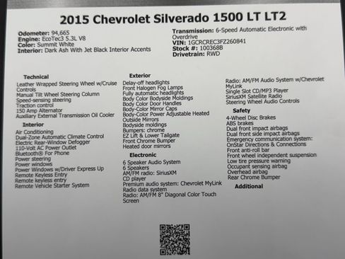 Used 2015 Chevrolet Silverado 1500 LT w/ All Star Edition RWD image 49
