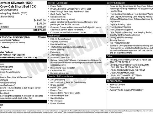 Used 2023 Chevrolet Silverado 1500 Custom w/ LPO, Dark Essentials Package image 32