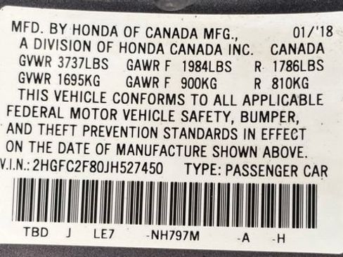 Used 2018 Honda Civic EX image 44