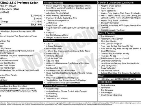 New 2026 MAZDA MAZDA3 2.5 S Sedan w/ Preferred Pkg image 25