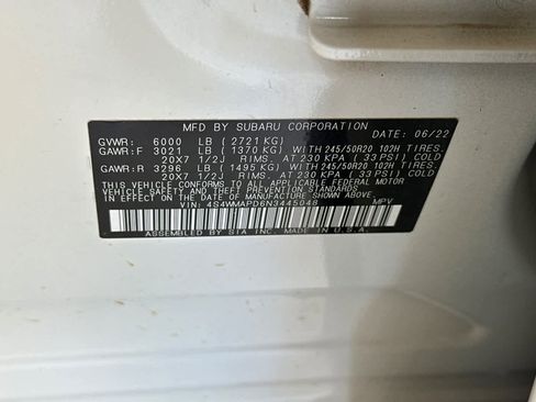 Used 2022 Subaru Ascent Limited w/ Technology Package image 36