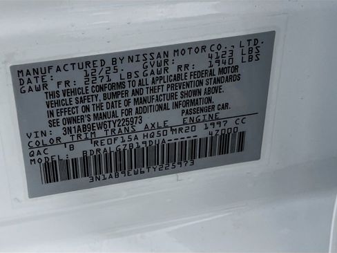 New 2026 Nissan Sentra SL w/ Floor Mat Package image 27