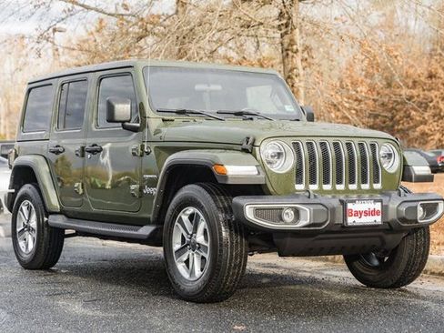 Used 2021 Jeep Wrangler Unlimited Sahara w/ LED Lighting Group image 2