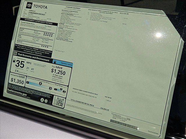 New 2027 Toyota Corolla LE w/ LE Premium Package FWD image 17