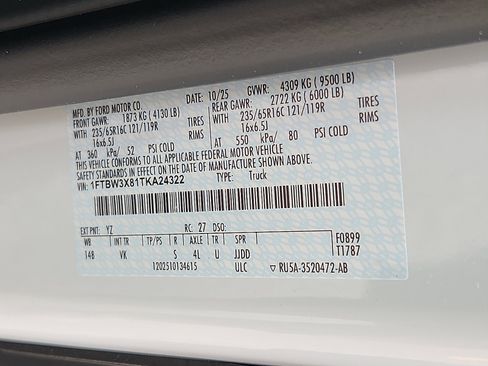 New 2026 Ford Transit 350 148 High Roof Extended w/ Load Area Protection Package image 14