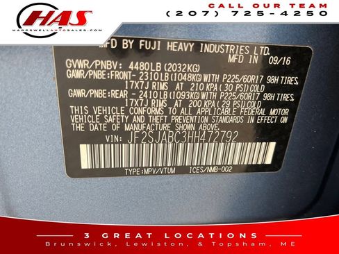 Used 2017 Subaru Forester 2.5i w/ Alloy Wheel Package image 16