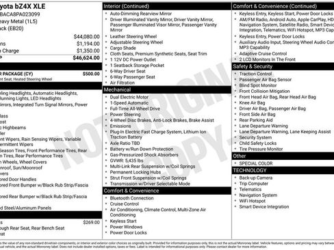 Used 2023 Toyota bZ4X AWD w/ Weather Package image 16