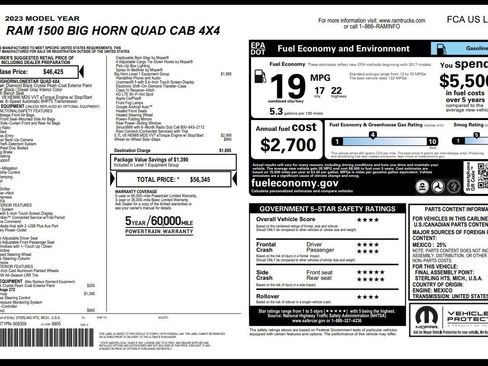 Used 2023 RAM 1500 Big Horn w/ Trailer Tow Group image 4