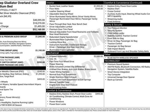 Used 2020 Jeep Gladiator Overland image 43