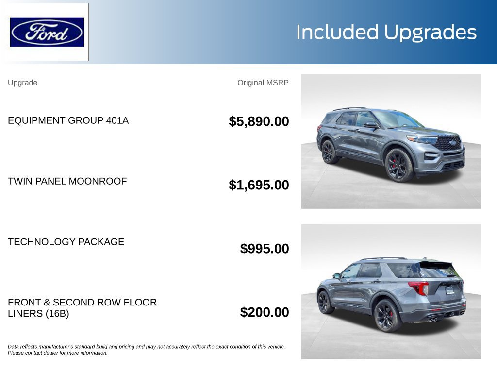 Certified 2023 Ford Explorer ST w/ Equipment Group 401A AWD/4WD image 11