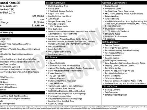 Used 2019 Hyundai Kona SE image 32