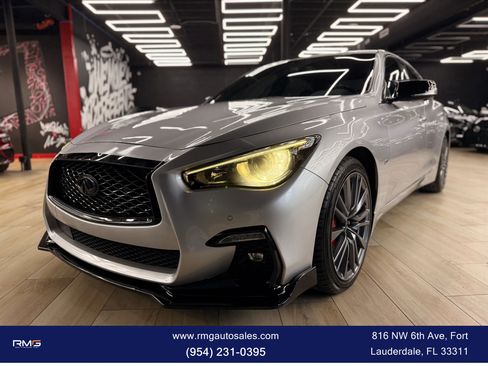 Used 2018 INFINITI Q50 Red Sport 400 w/ Proactive Package AWD/4WD image 2