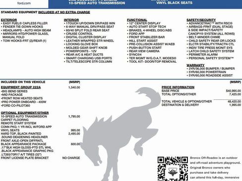 New 2026 Ford Bronco Big Bend image 2