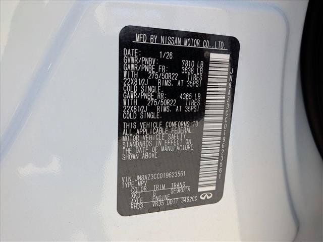 New 2026 INFINITI QX80 Autograph w/ Premium Cargo Package AWD/4WD image 18