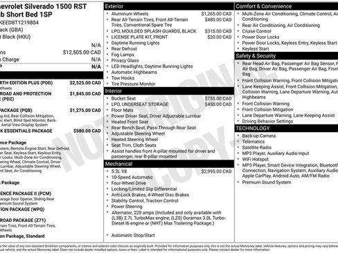New 2026 Chevrolet Silverado 1500 RST w/ True North Edition Plus AWD/4WD image 6