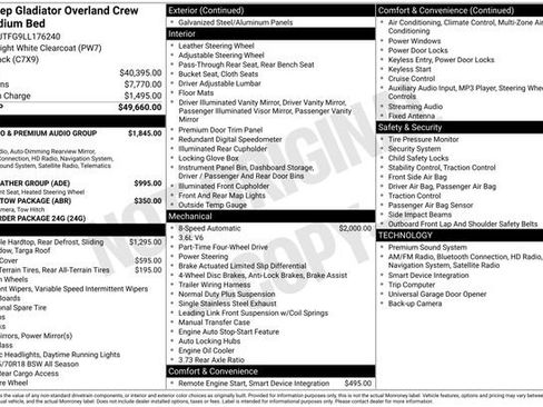 Used 2020 Jeep Gladiator Overland image 20