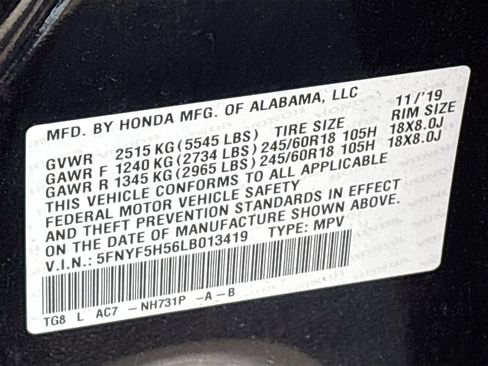 Used 2020 Honda Pilot EX-L image 33