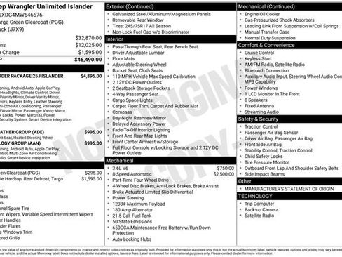 Used 2021 Jeep Wrangler Unlimited Islander image 34