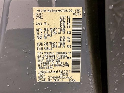 Certified 2023 Nissan Frontier PRO-4X w/ Technology Package image 27